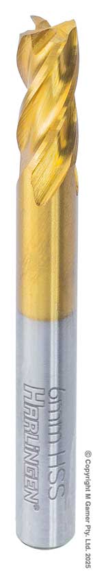 6mm Four Flute End Mill - HSS